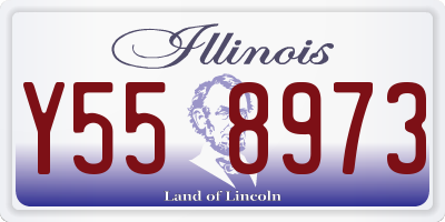 IL license plate Y558973