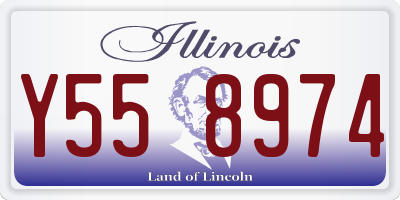 IL license plate Y558974