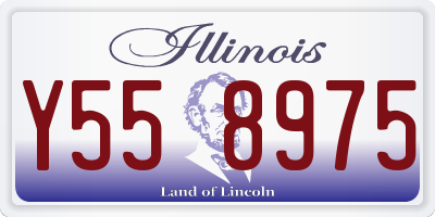IL license plate Y558975