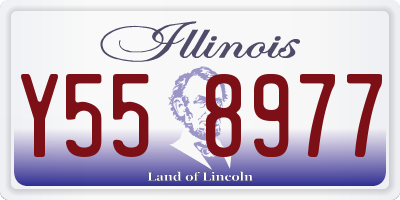 IL license plate Y558977
