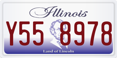 IL license plate Y558978