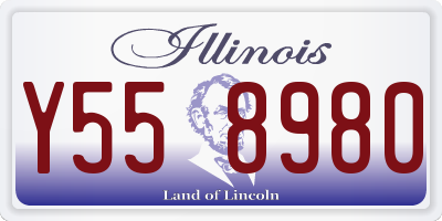 IL license plate Y558980
