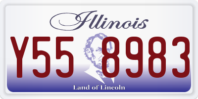 IL license plate Y558983