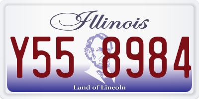 IL license plate Y558984