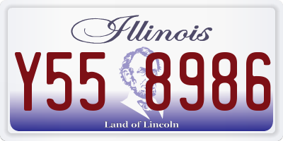 IL license plate Y558986