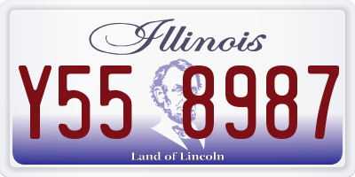 IL license plate Y558987