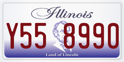 IL license plate Y558990