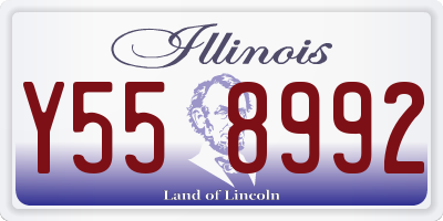 IL license plate Y558992