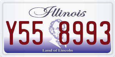 IL license plate Y558993