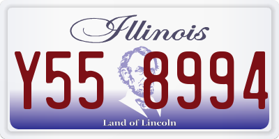 IL license plate Y558994