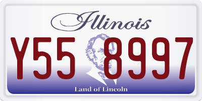 IL license plate Y558997