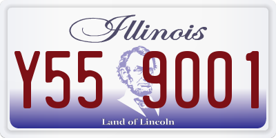 IL license plate Y559001
