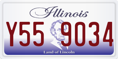 IL license plate Y559034
