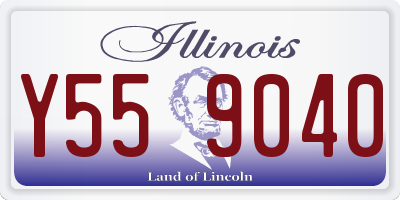 IL license plate Y559040