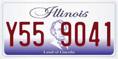 IL license plate Y559041