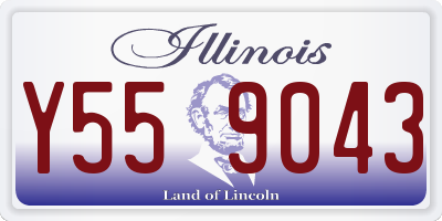 IL license plate Y559043