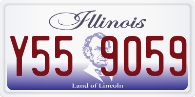 IL license plate Y559059