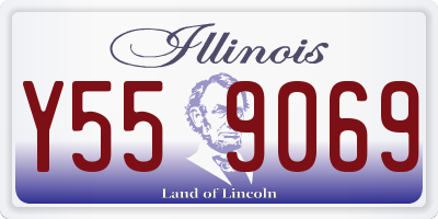 IL license plate Y559069