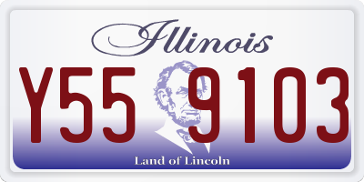 IL license plate Y559103