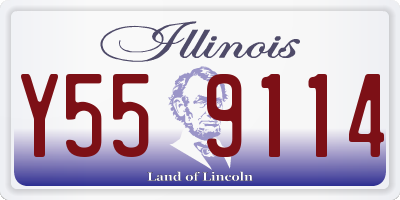 IL license plate Y559114