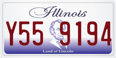 IL license plate Y559194