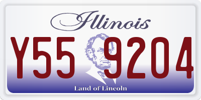 IL license plate Y559204
