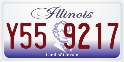 IL license plate Y559217