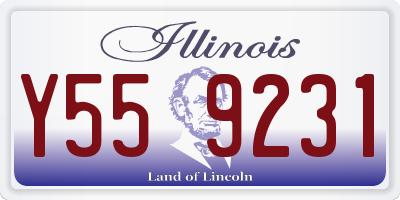 IL license plate Y559231