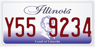 IL license plate Y559234