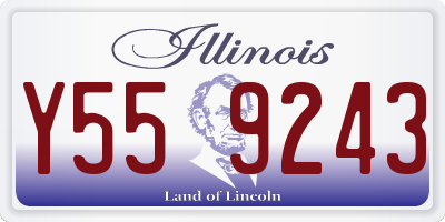 IL license plate Y559243