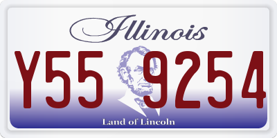 IL license plate Y559254