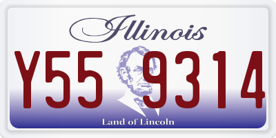 IL license plate Y559314