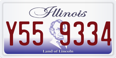 IL license plate Y559334