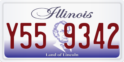 IL license plate Y559342