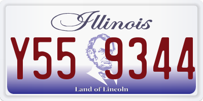 IL license plate Y559344