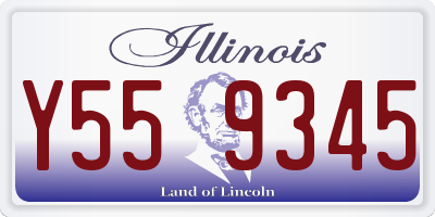 IL license plate Y559345