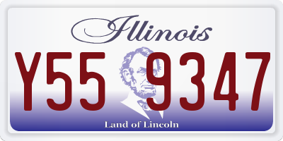 IL license plate Y559347