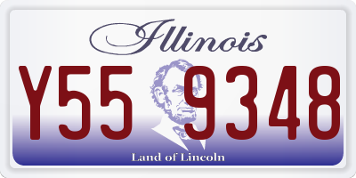 IL license plate Y559348