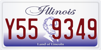 IL license plate Y559349