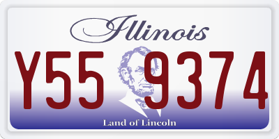 IL license plate Y559374