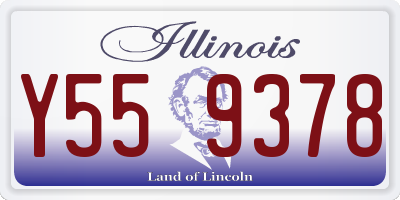 IL license plate Y559378