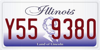 IL license plate Y559380