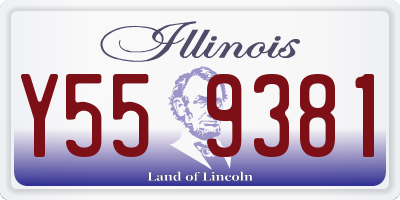 IL license plate Y559381