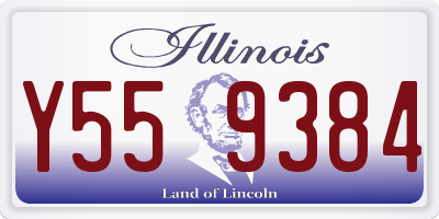 IL license plate Y559384