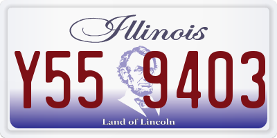 IL license plate Y559403