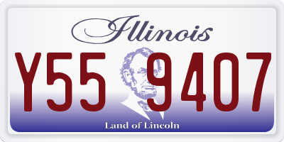 IL license plate Y559407