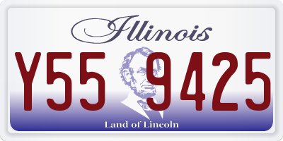 IL license plate Y559425