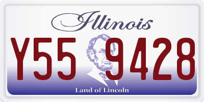 IL license plate Y559428