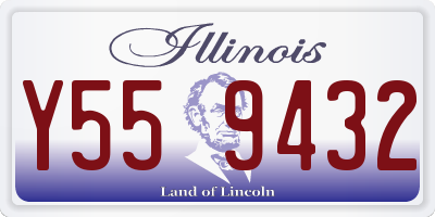 IL license plate Y559432