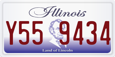 IL license plate Y559434
